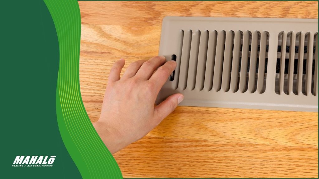 A homeowner closing events in one room to increase the cooling effects in other rooms.